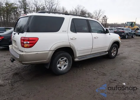 2001 Toyota Sequoia Sr5 V8 z USA, uszkodzony, nr VIN 5TDBT44A41S006277